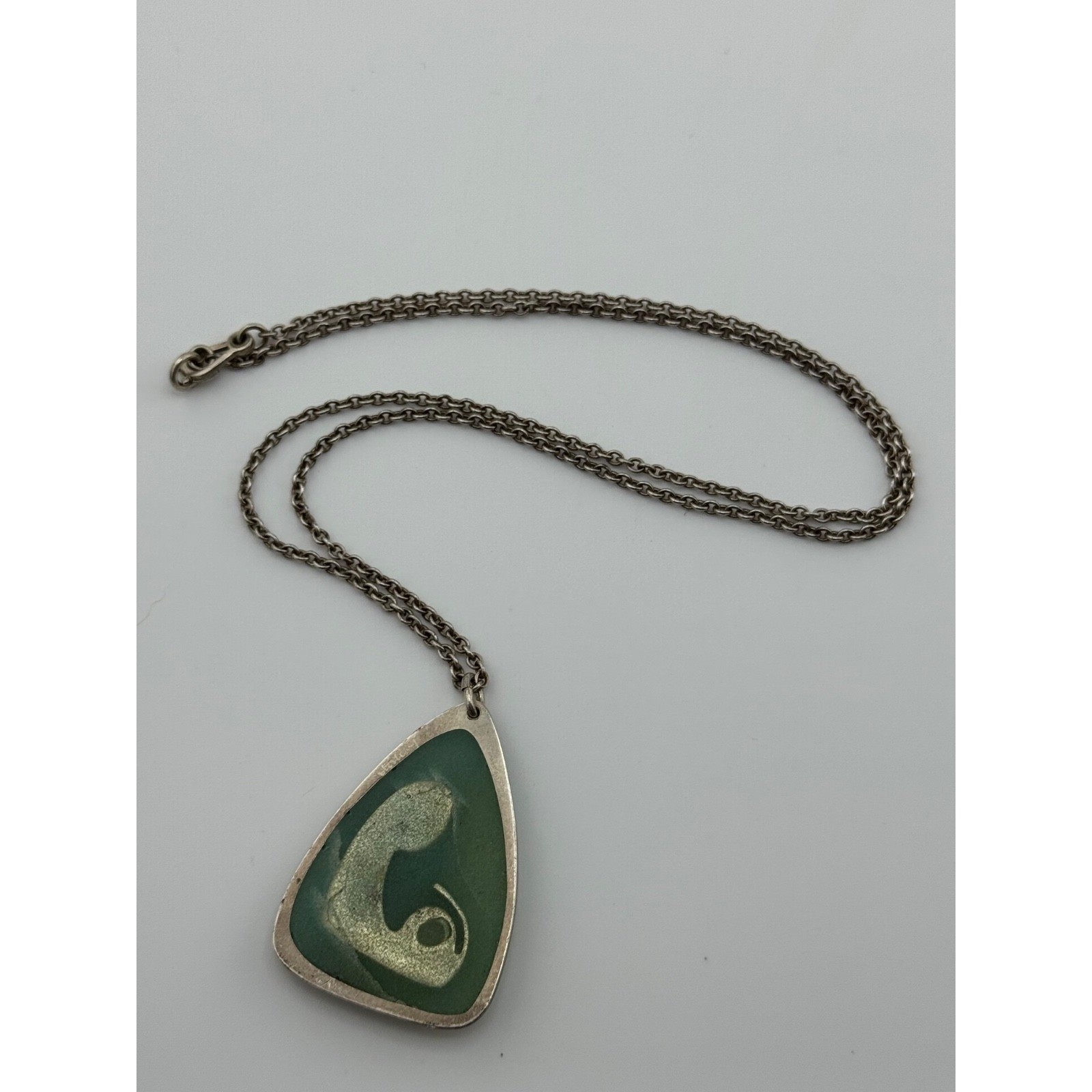 Vintage Helen Adelman Modernist Sterling Silver Madonna Child Pendant READ