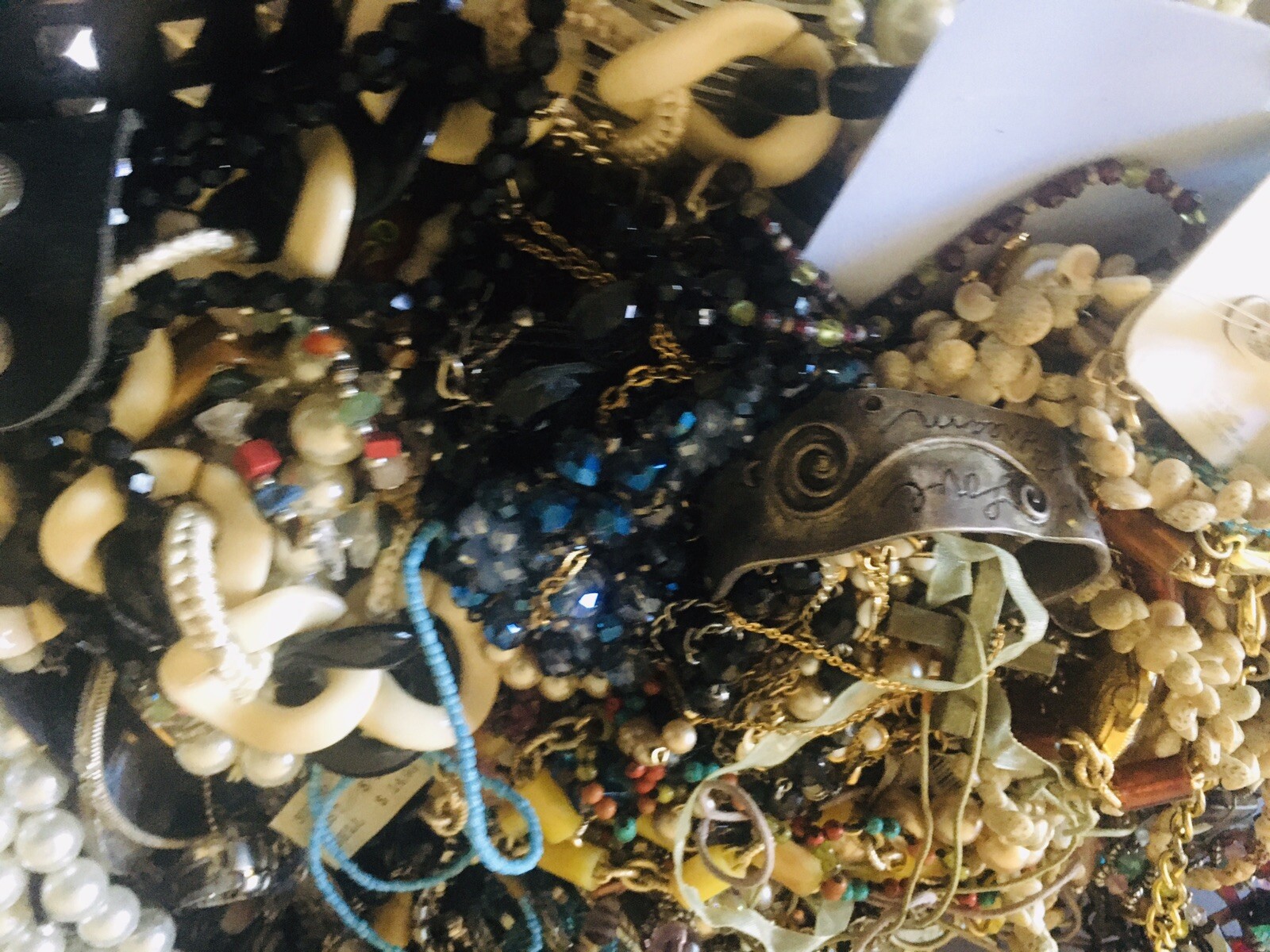 ESTATE Jewelry Vintage-Modern Huge Lot Craft, Junk, Wearable, One Full Pound