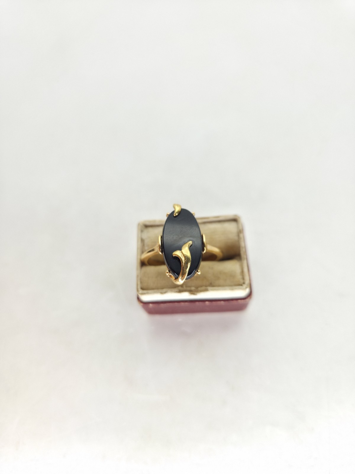 AVON Vintage 1978 “Night Flower” Ring Sz 9 Cocktail Ring Gold Tone