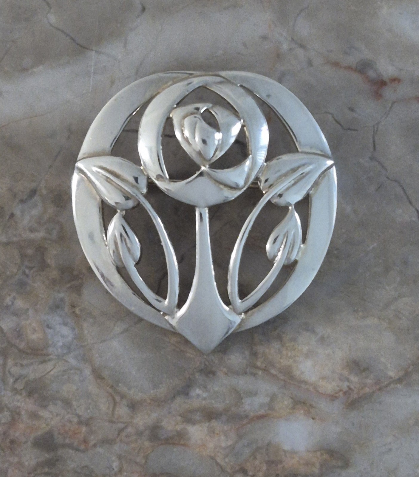 Vintage Sterling Silver 925 Brooch Glascow Style Kit Heath ’95, Mackintosh 8g