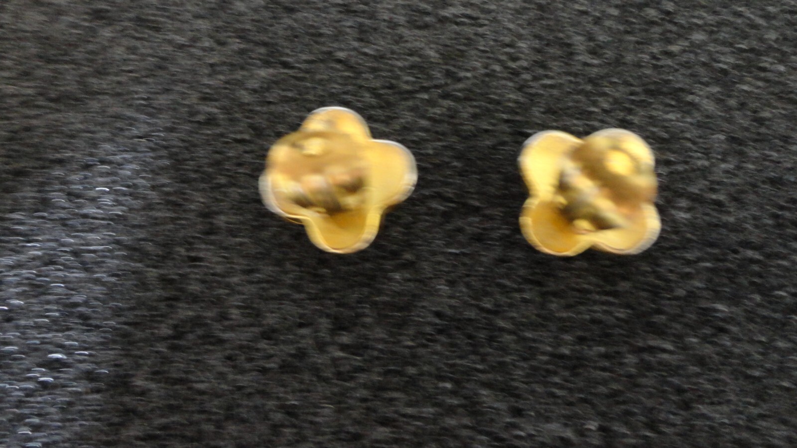 vintage gold tone Damascene bird, flower, clip on earrings very light weight