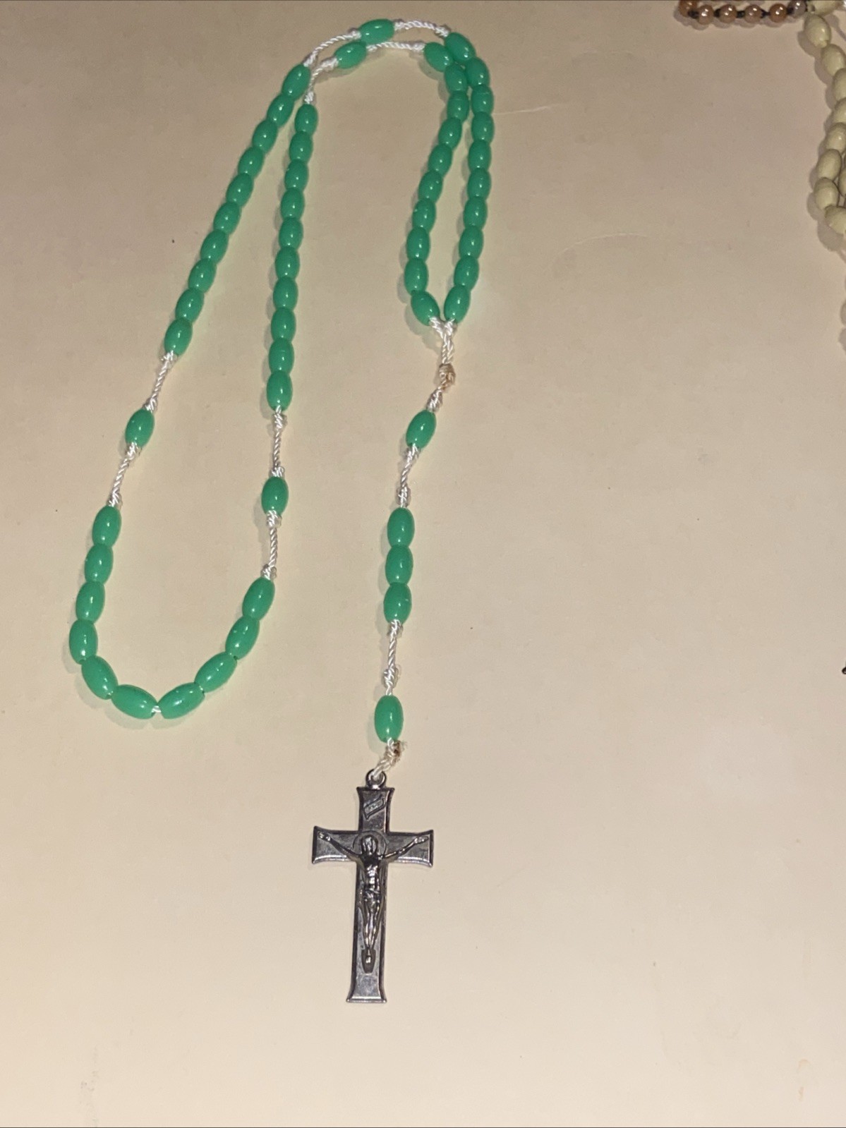 ESTATE SALE: Beaded & Chain Cross Rosary Lot-4