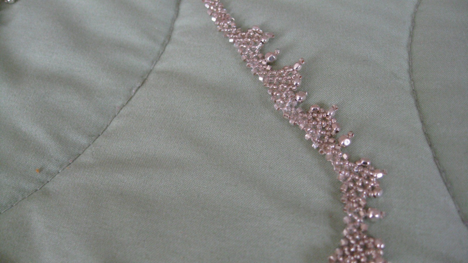 Vintage Sterling Silver Dangle Bead Necklace 16″ with 9″ extender Old Design