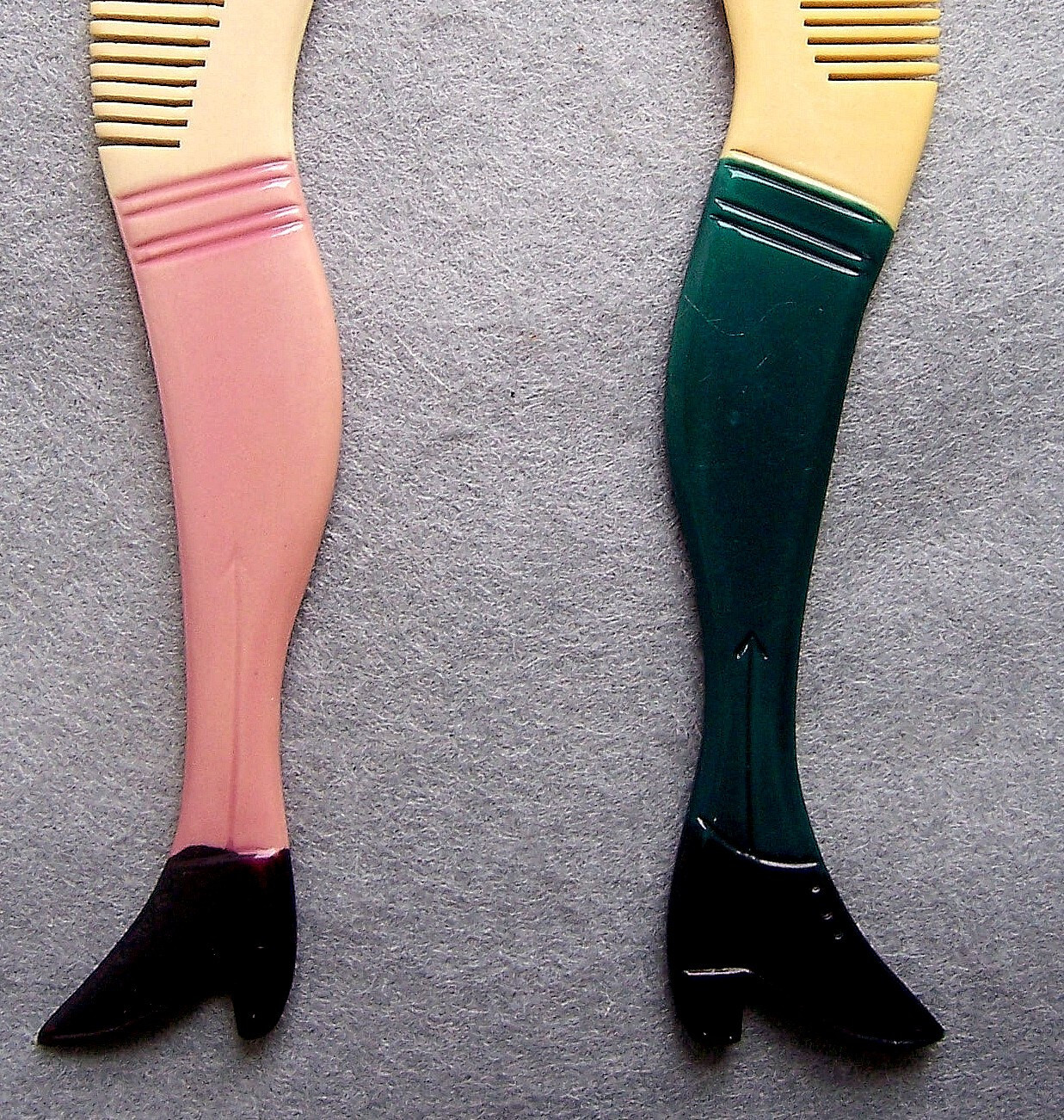 Two early 20th century novelty ombs boot or leg (AAG) – – – NO US IMPORT FEES