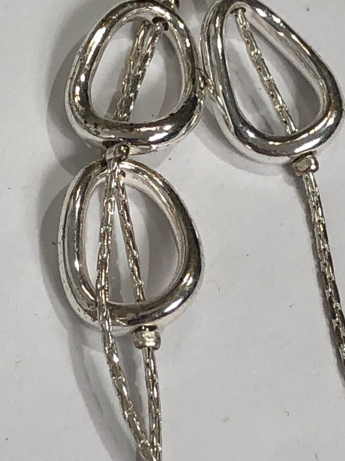 Trifari Multi-Chain Necklace Station Silver 16 in to 17.5 in Length – Vintage