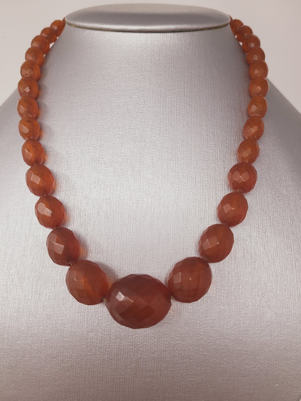 Antique Baltic Untreated Honey Amber Necklace Gold Filled Chain