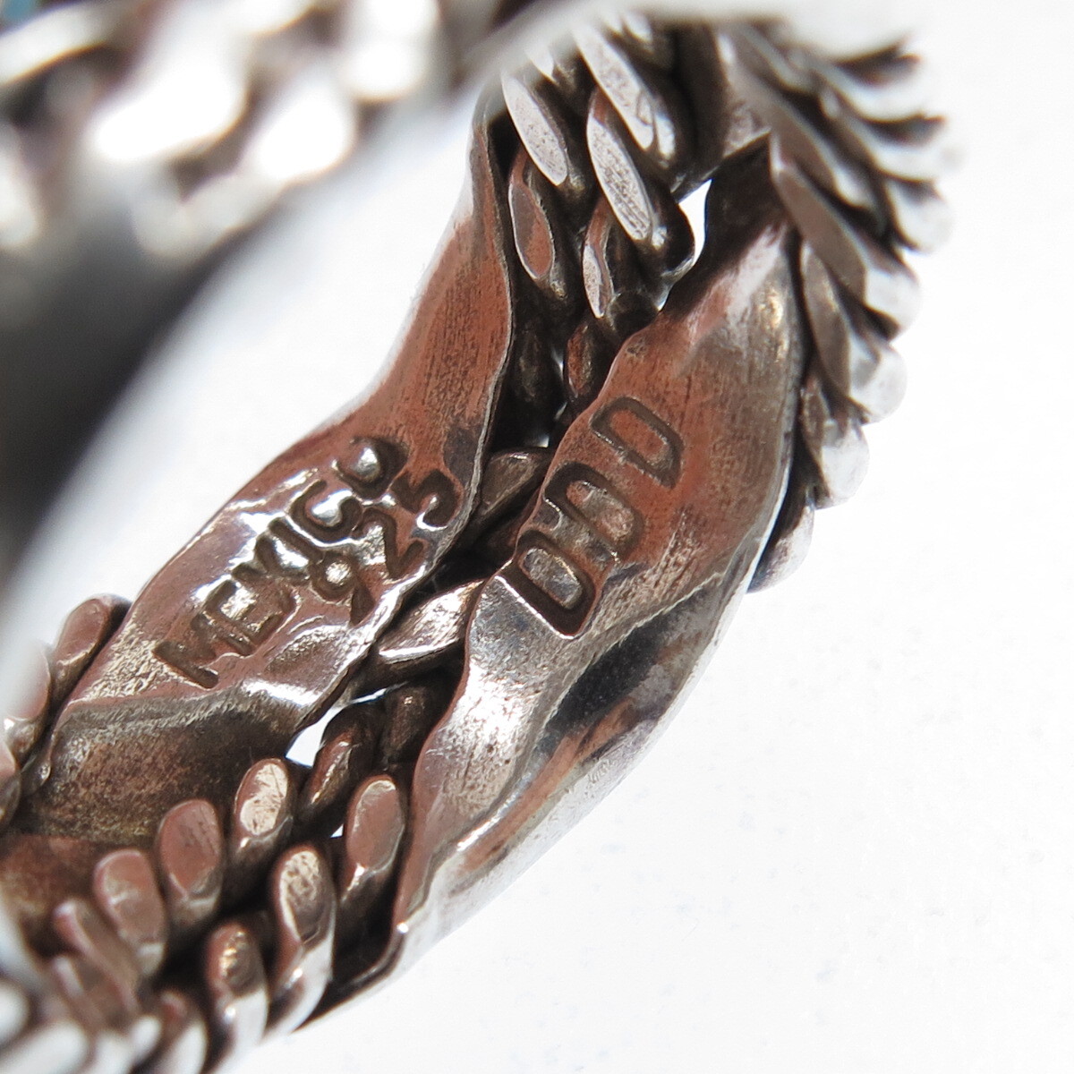 DOMINIQUE DINOUART 925 Sterling Vintage Mexico Crisscross Band Ring Size 6.25