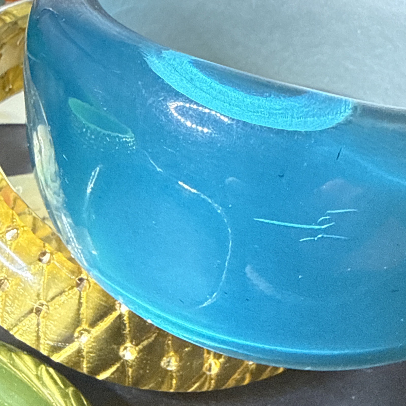 Vintage 12 Celluloid & Lucite Plastic Bracelets Variety Collection