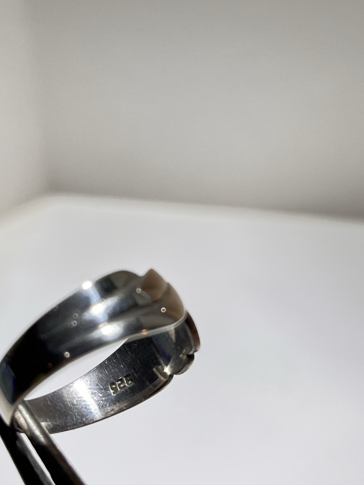 Vintage Antique 18 Karat Gold And .925 Silver Ring Size 9 3.5 Grams
