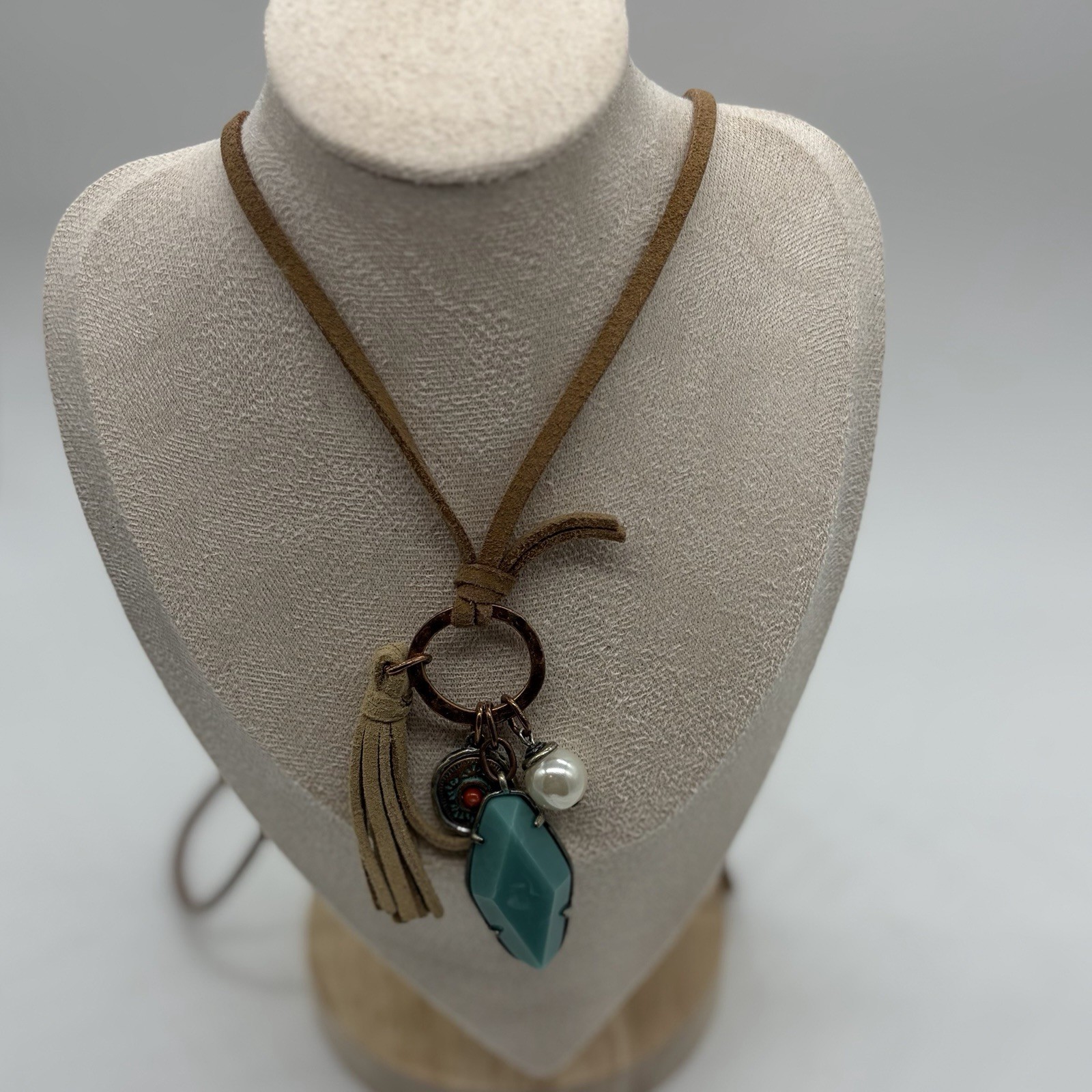 Vintage Necklace Leather 8.5 Length Leather Cord