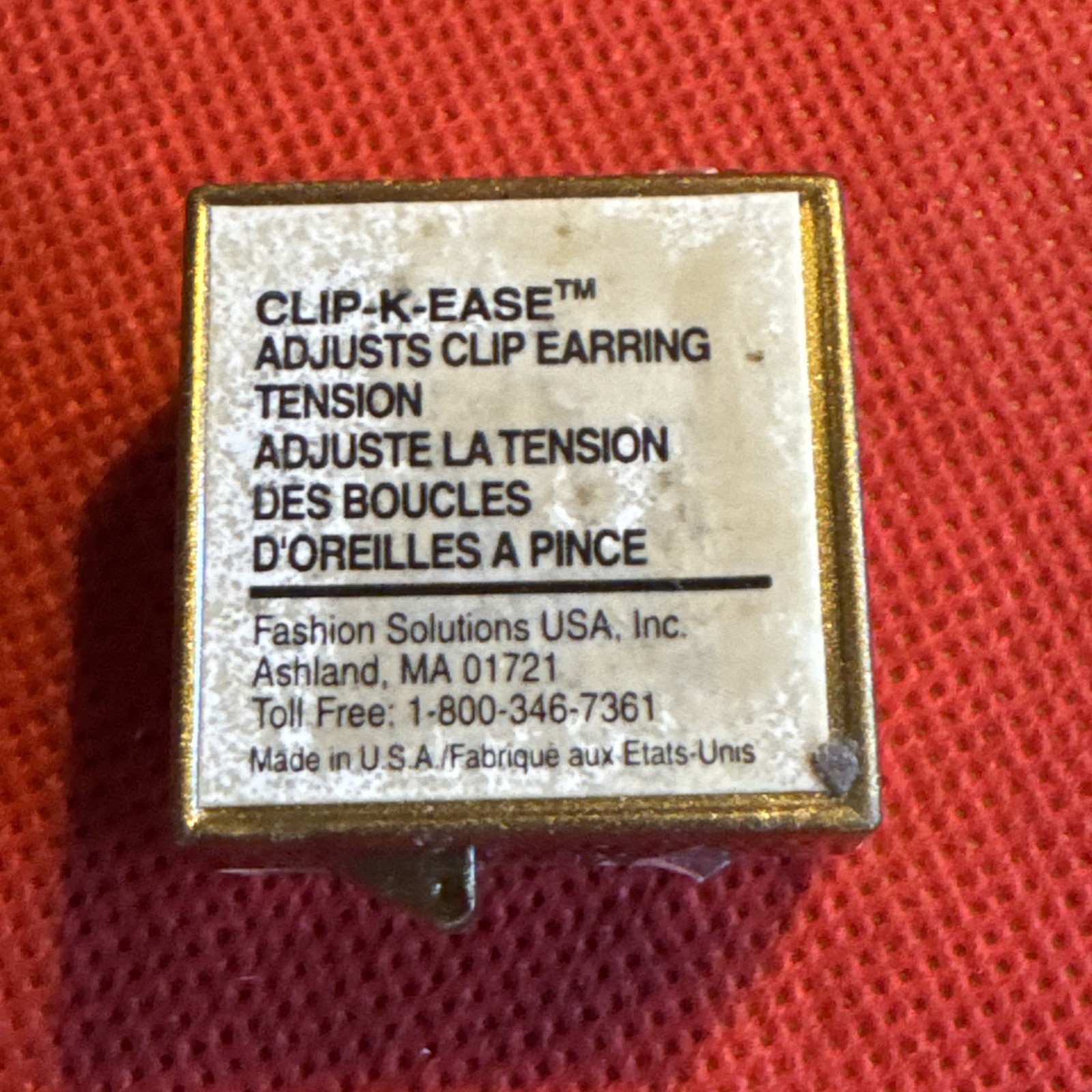 Antique Vintage Clip Tension Collectible Ease Key to Adjust K Clip Earrings RARE