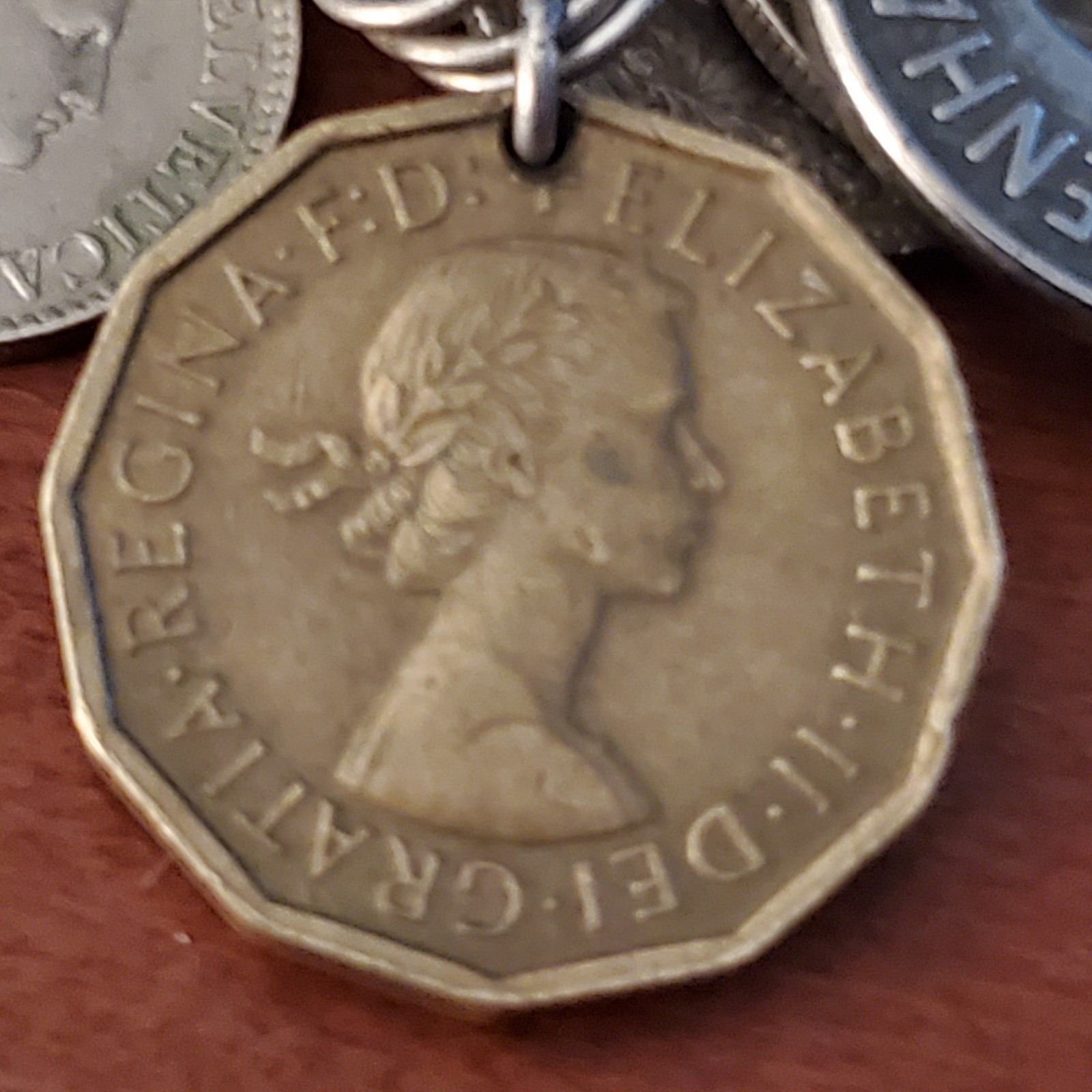 Sterling Silver Bracelet With Real European Coins 1949-1965 total of 20 Vintage
