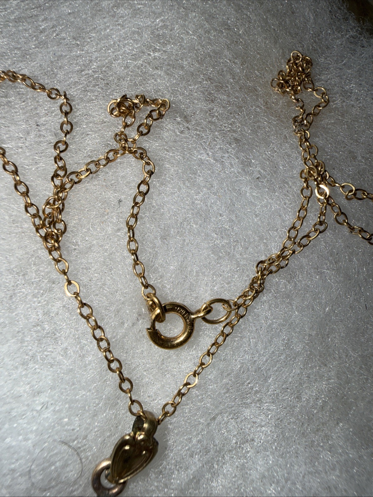 Necklace Locket Victorian 100 Years Old Gold Filled Vintage 17” Gold Fill Chain
