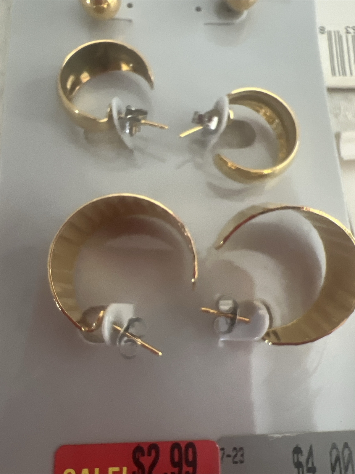 Vintage 90s White stag Earring Lot Wal-mart Pearl Crystal Glass Lot Of 5 Collect