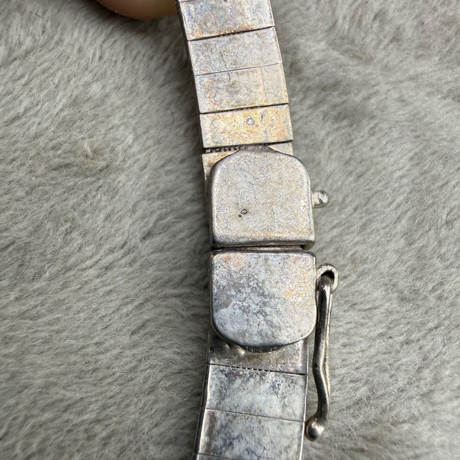 Vintage Choker Silver Tone Necklace 16”