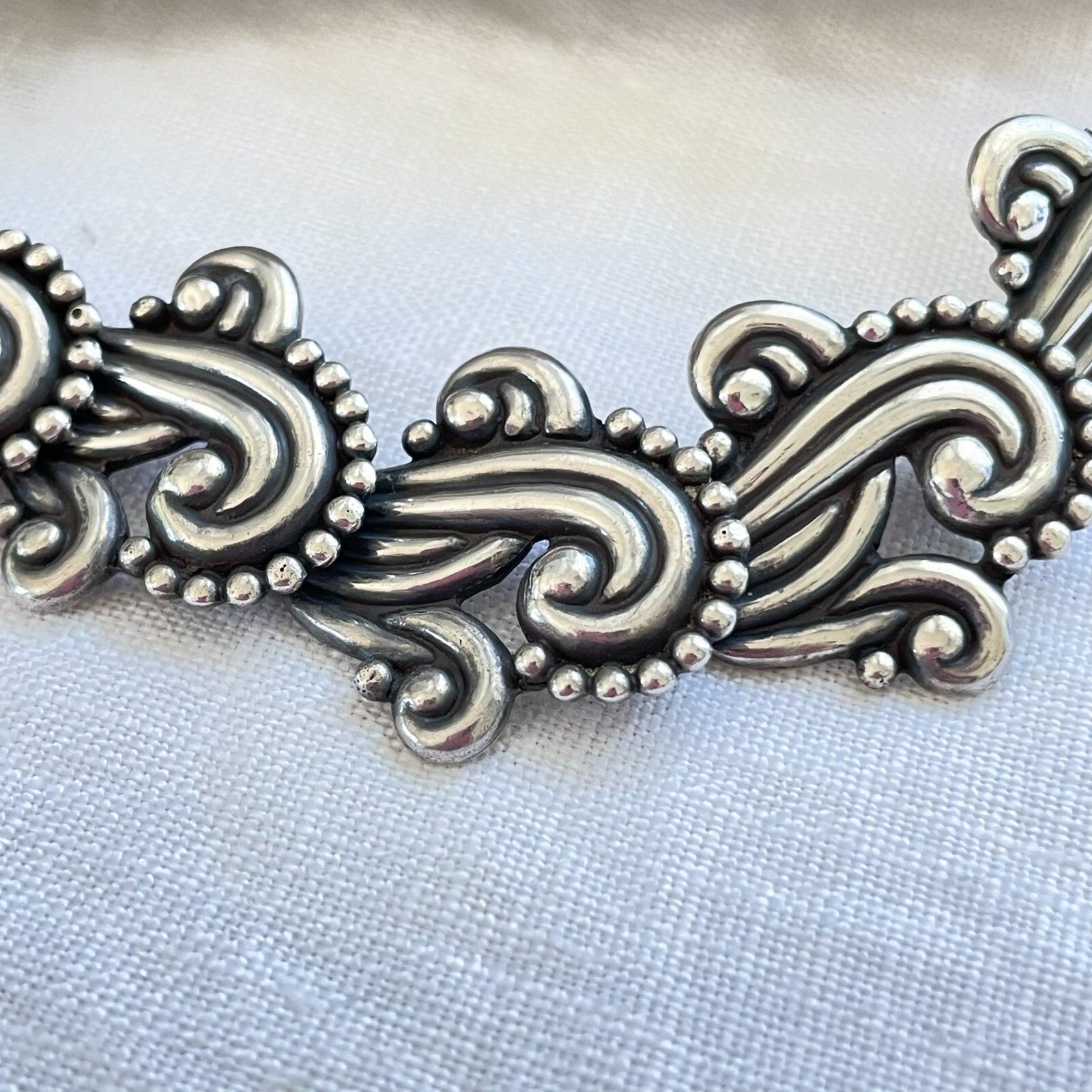 VTG Los Castillo Necklace/Bracelet Set #341, Sterling Taxco Mexico 2 Piece Set