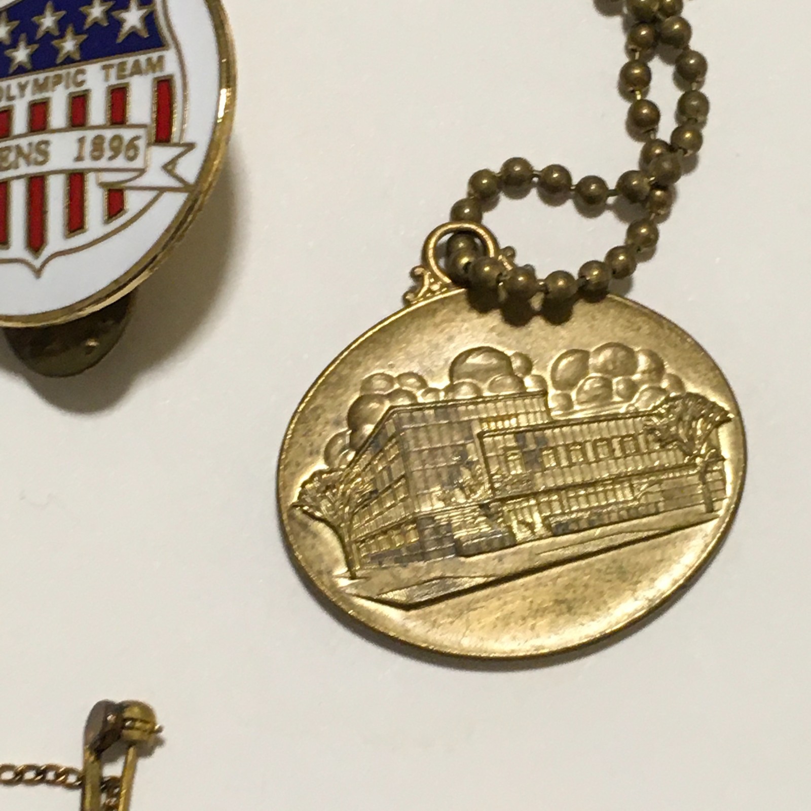 Lot of Vintages Pins Tie Lip Elgin Watch for repair locks cuff Links Flags USA
