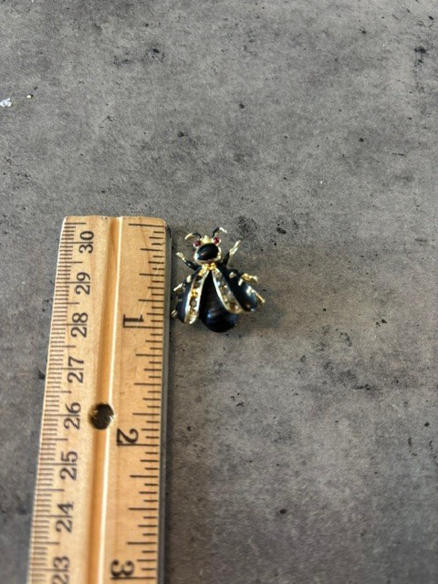 Lot Of 6 Vintage Lady Bug and other bug/insects Brooch Pin