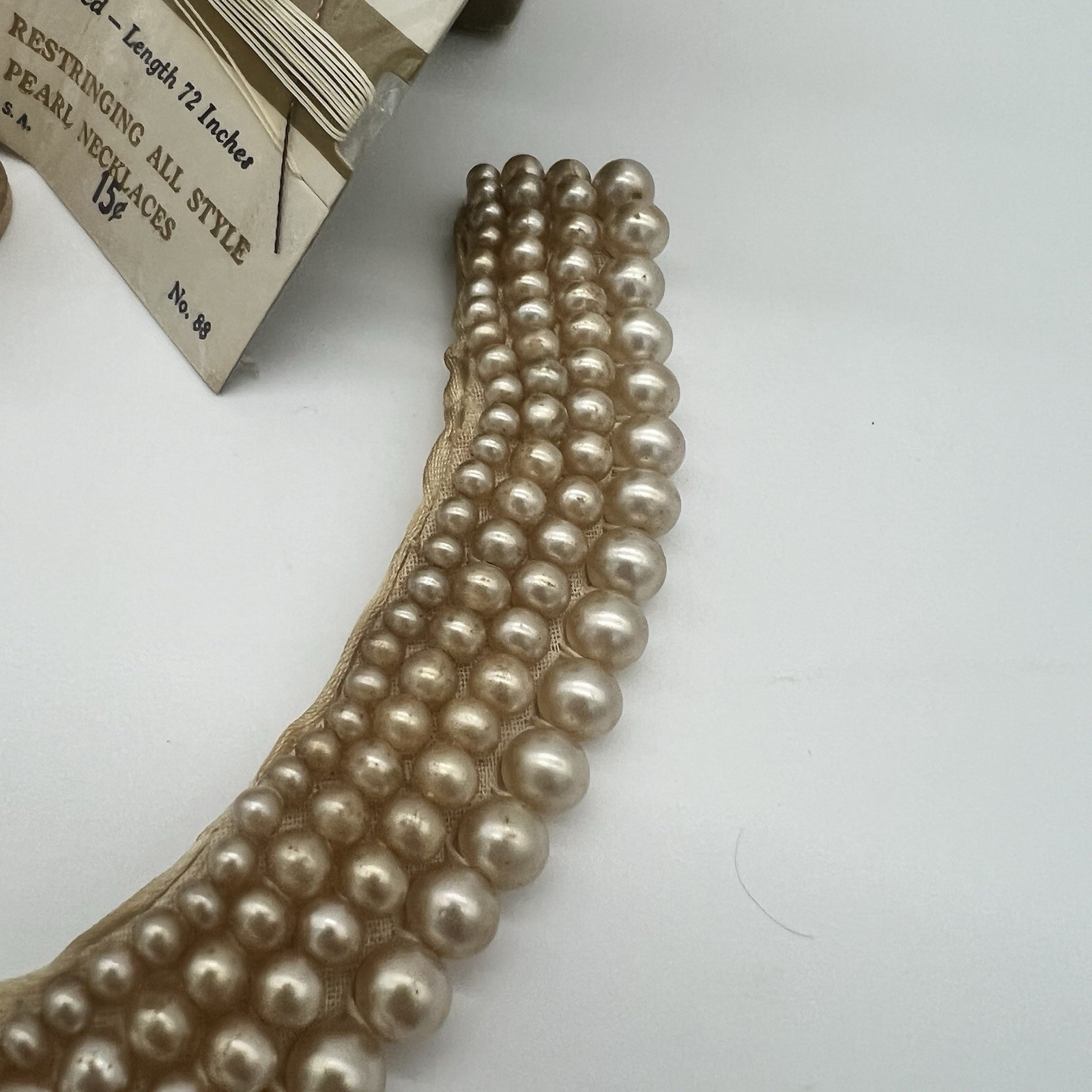Vintage Pearl Collar Necklace + Repair Kit – Miranda Japan, Clasps, Bead Silk