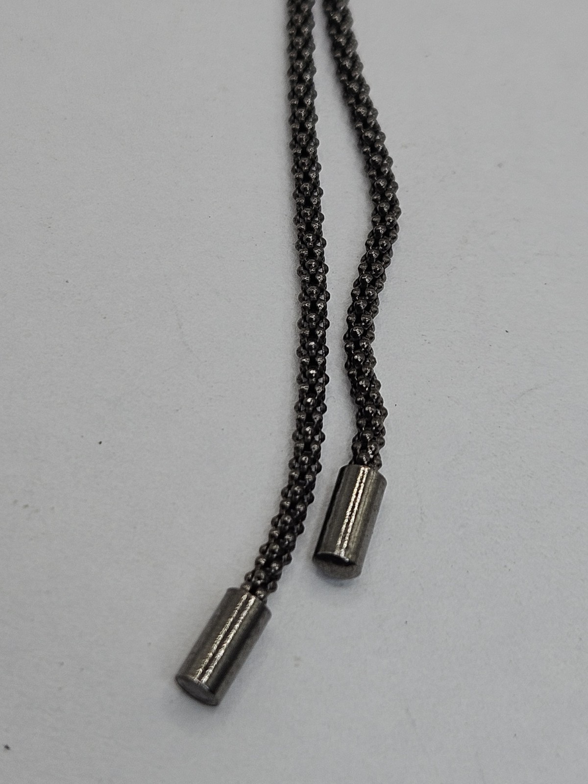Vintage Sterling Silver Knotted Rope Chain Necklace