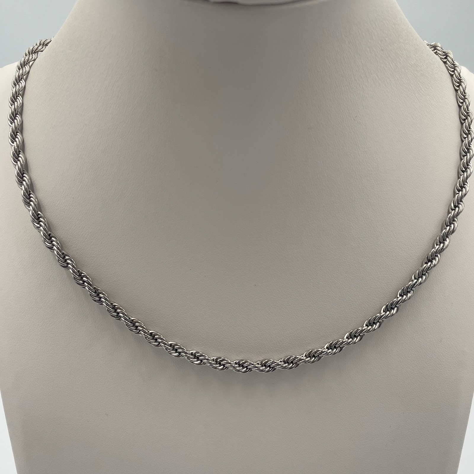 Vintage Y2K Stainless Steel Multi Strand Layered Chain Statement Necklace Retro