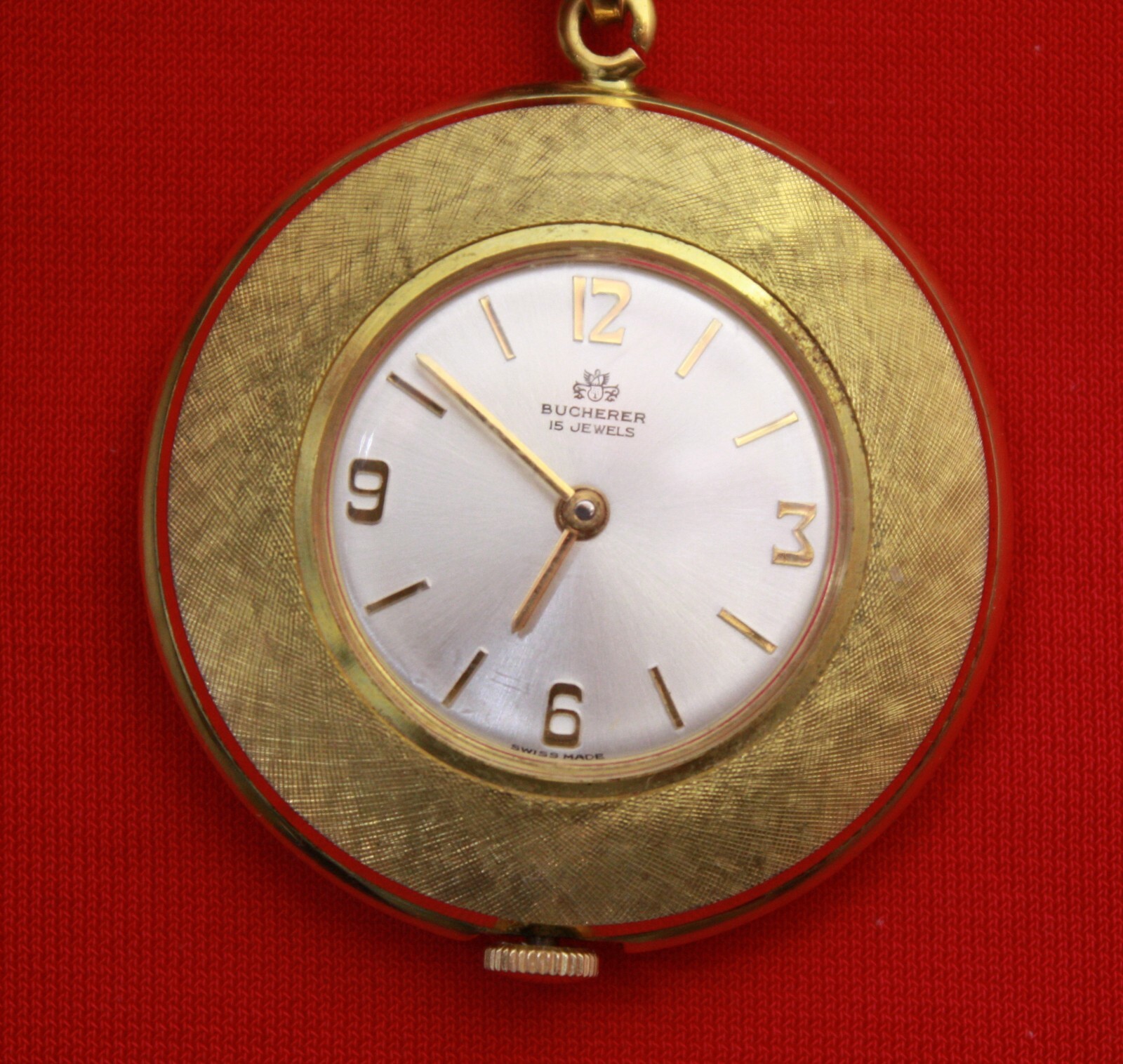 BUCHERER Swiss 15 Jewels Manual Wind Watch Pendant Runs & Multi-strand Necklace