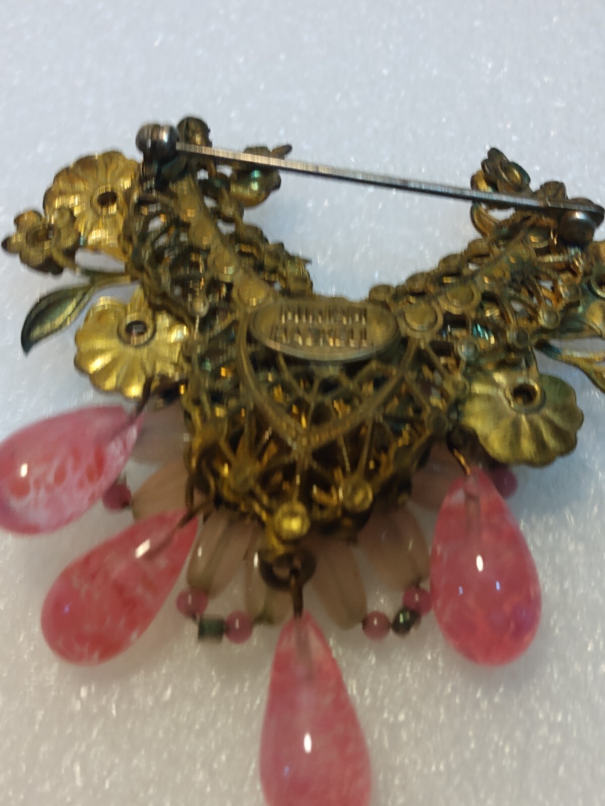 Miriam Haskell Beautiful (Signed) Brooch (Rare)1930’s – 1950’s – Vintage