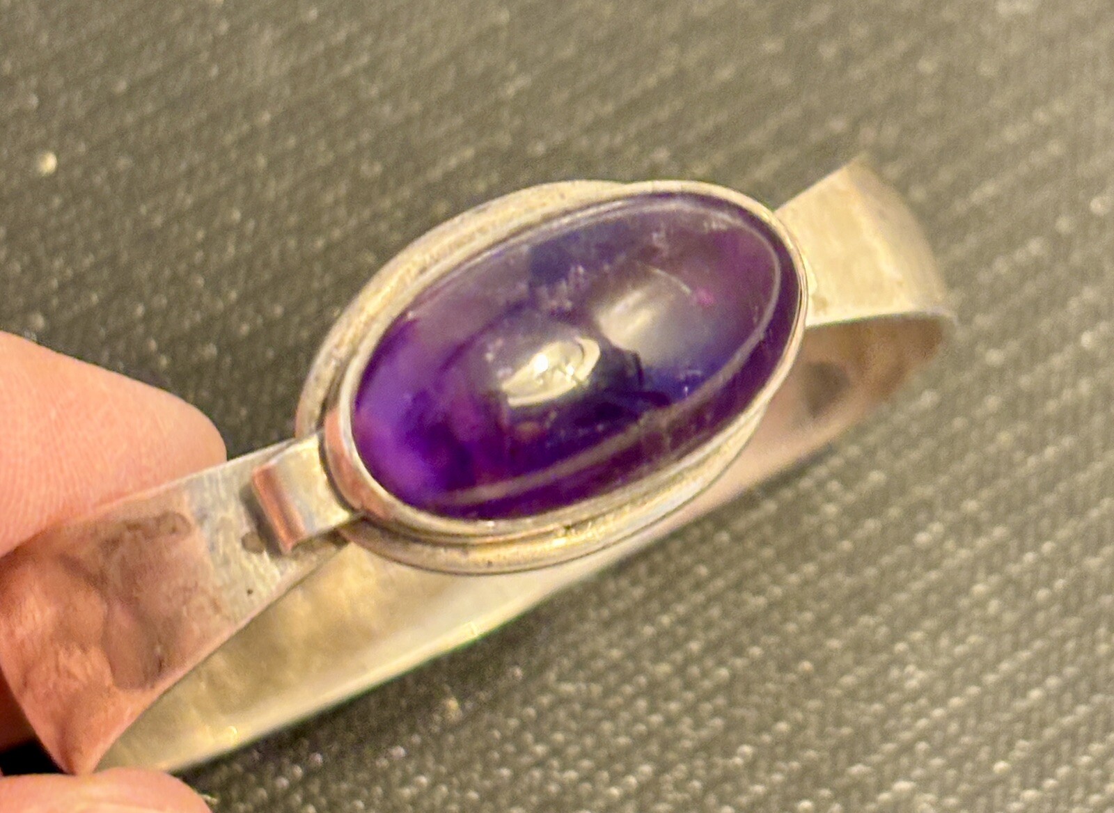N.E. From Sterling Amethyst Danish Bracelet Vintage