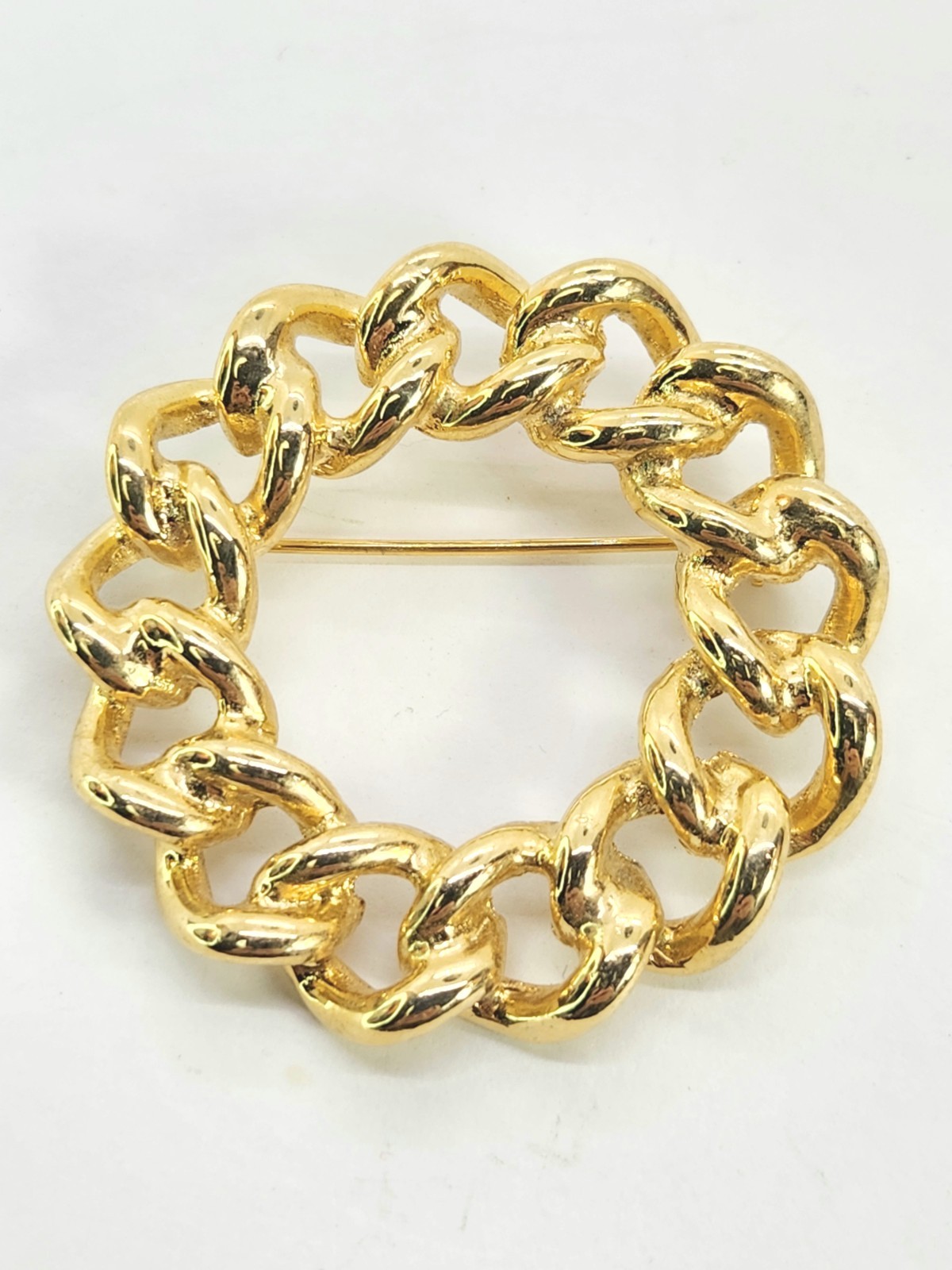 Gold Tone Fashion Brooch Lot 3 brooches 1.5-2 In. 1980’s 1990’s Haute Couture