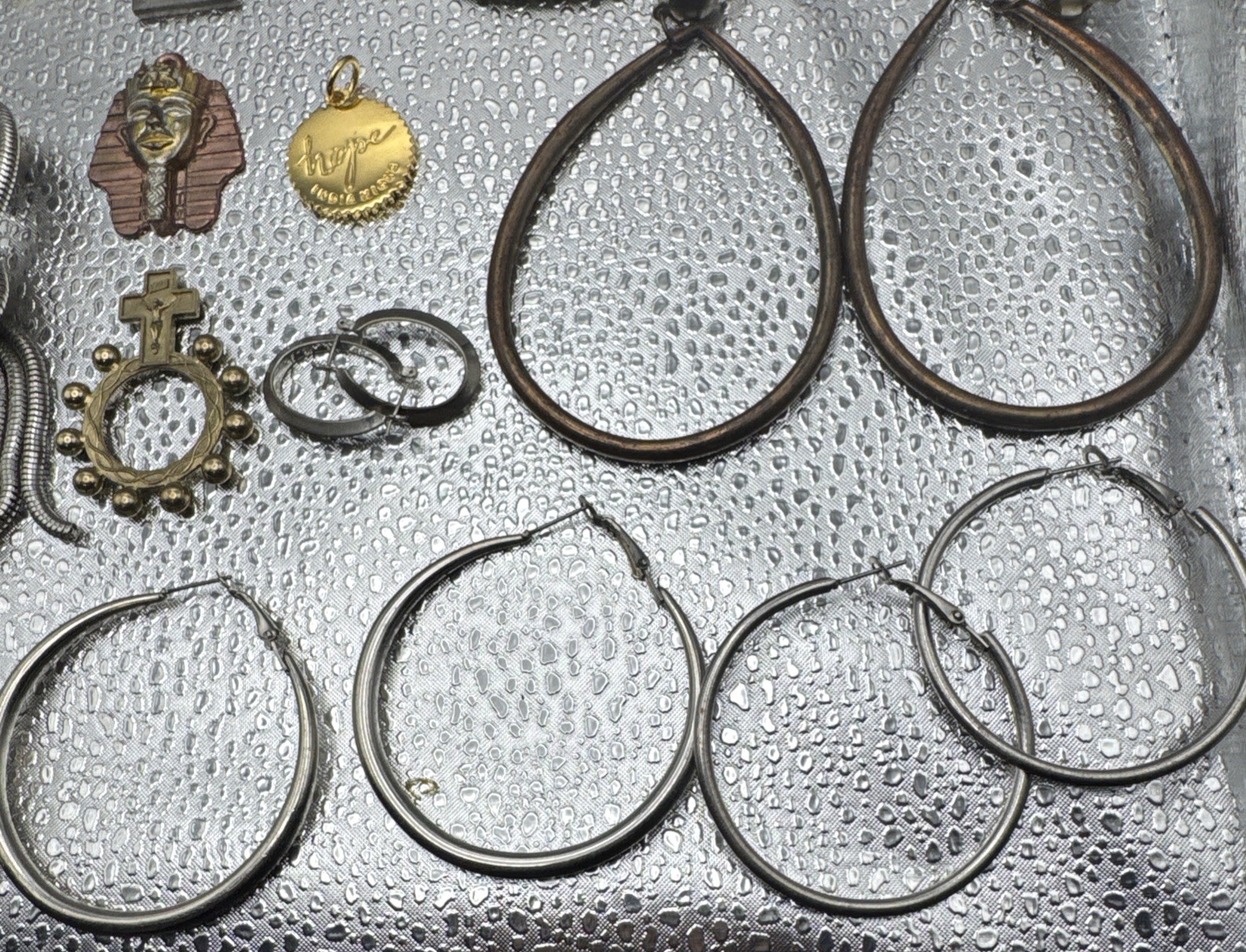 Vintage Jewelry Lot Earrings, Bracelet, Pendants, Watch And Ring! Untested!!