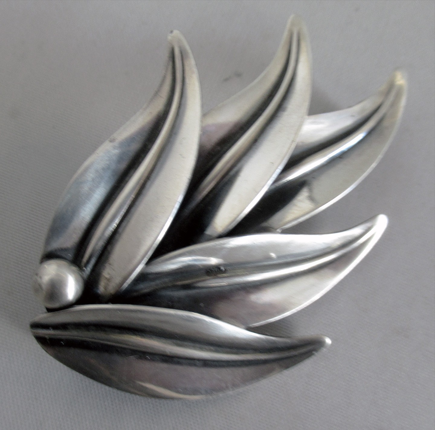 2 INCHES N. E. FROM DENMARK STERLING BROOCH