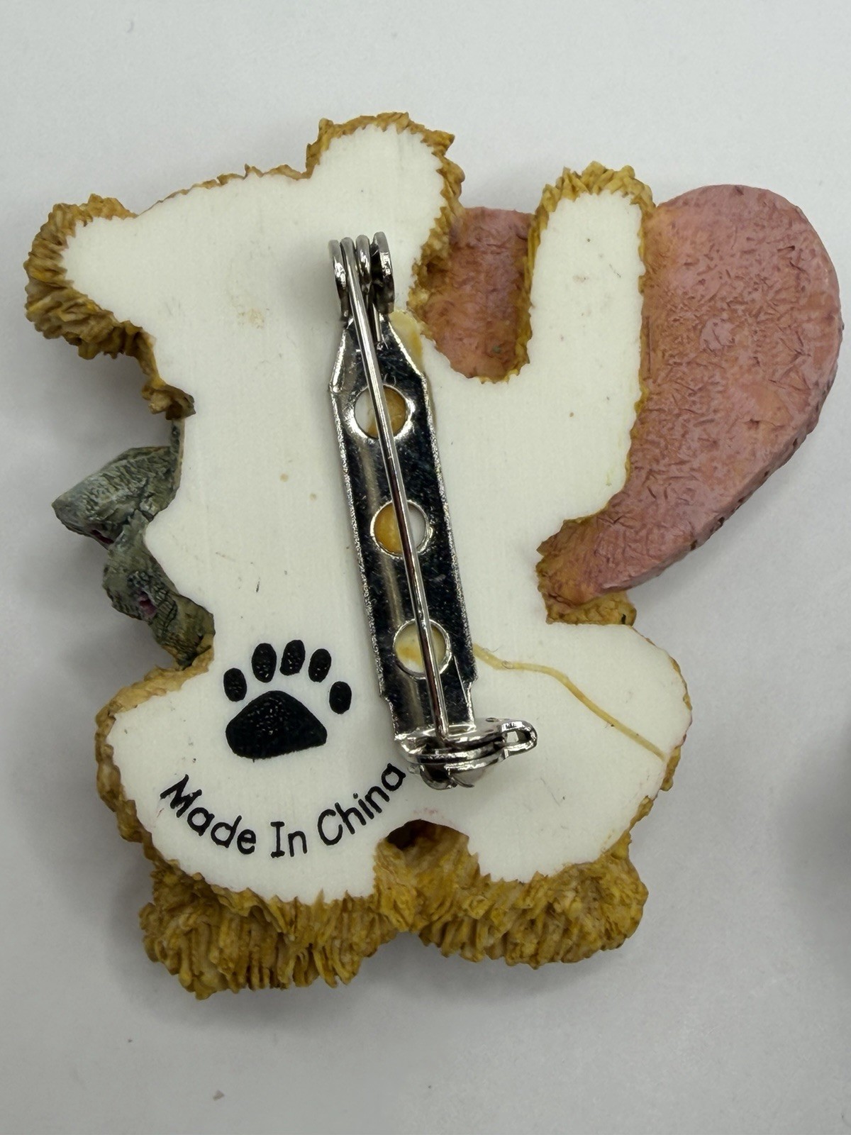 BOYD’S BEARS AND FRIEND PINS GREAT GIFT RESIN / METAL NEUTRAL COLORS SET OF 3