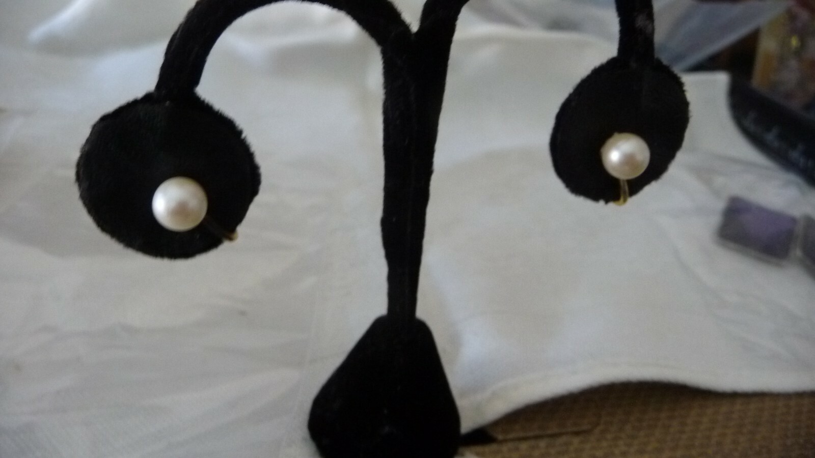 #10/3X vtg Costume SCREW BACK EARRINGS 1/20 12K GF w CULTURED PEARL 1/4” R