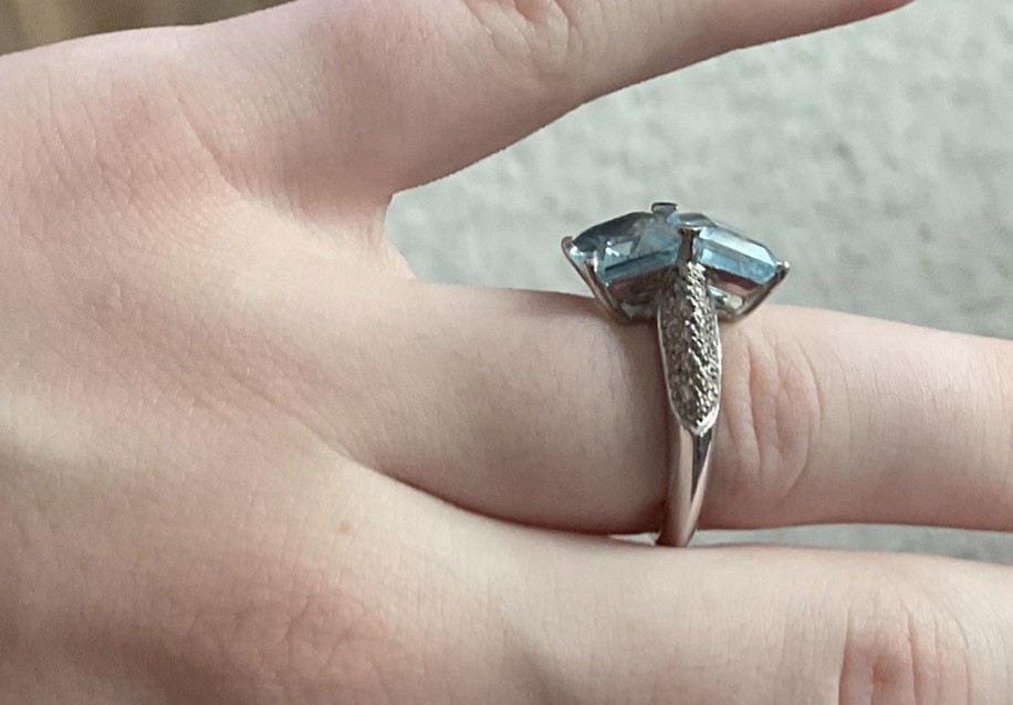 Antonini Panama Double Blue Topaz / 18K WG