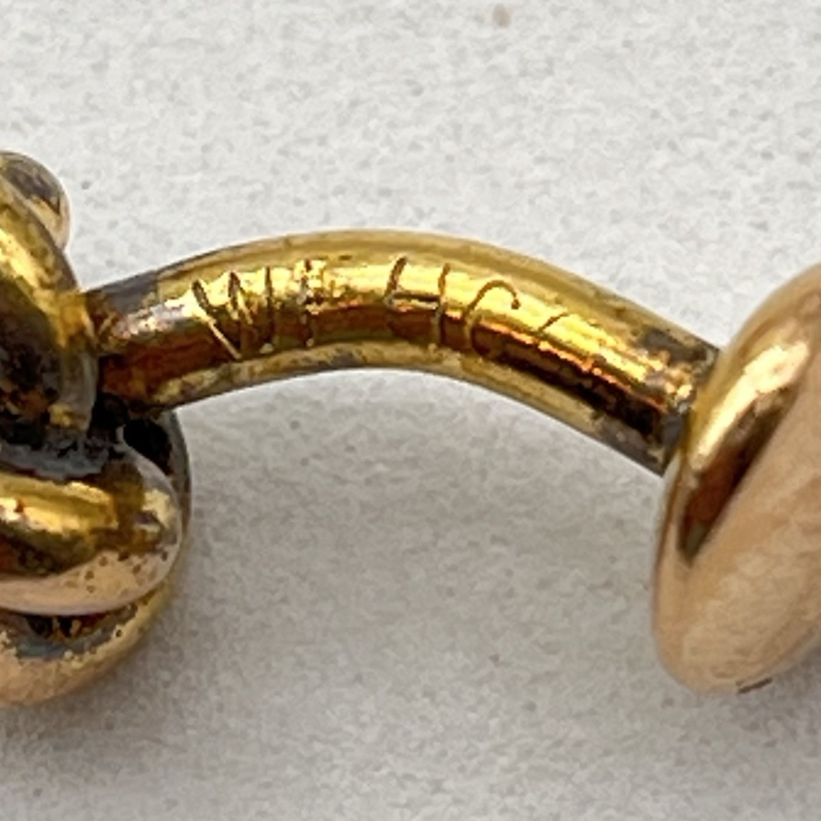 Vintage Love Knot Cufflinks Gold Plated Classic Set .75″