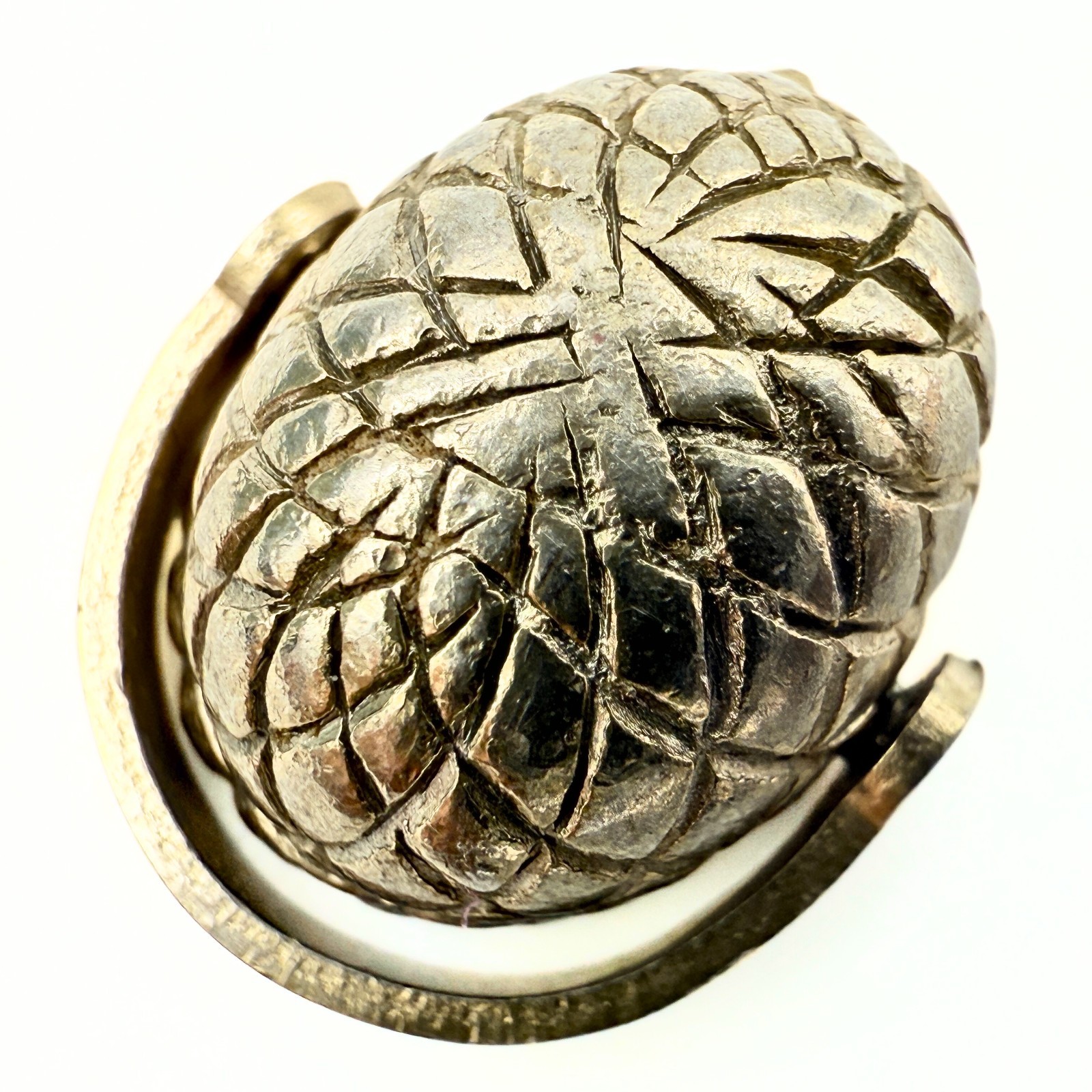 Vintage Amazing Gold Plated Nantucket Basket Pastel Multi Color Glass Charm