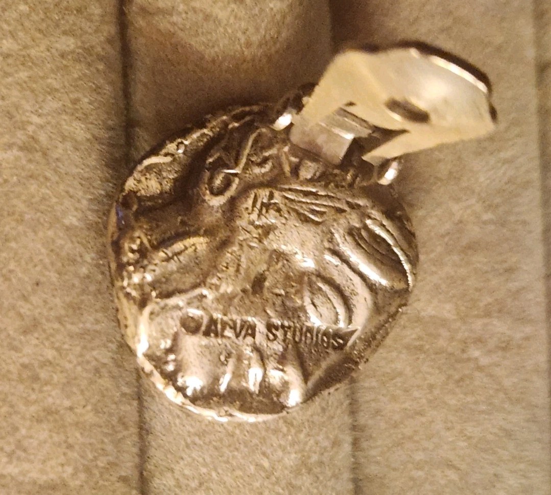 ALVA Studio Greek Coin Owl Earrings