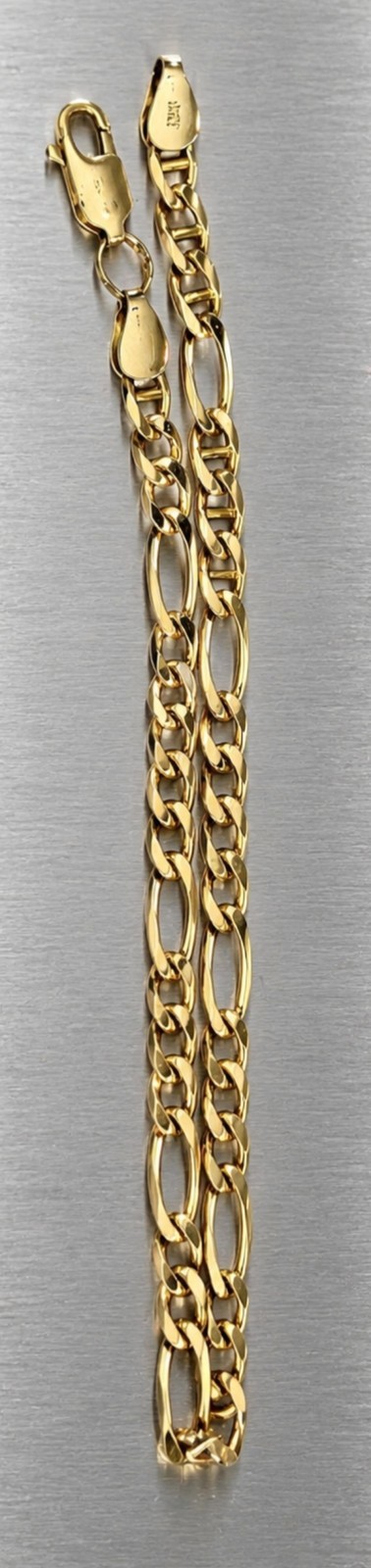 FIGARO Made In Italy 14k Yellow Gold, 7.25″L 4.59g
