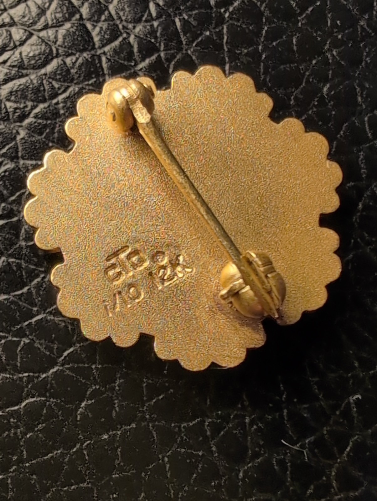 Gold Filled LDS Mormon Relief Society Charity Never Faileth Lapel Pin 1/10 12k