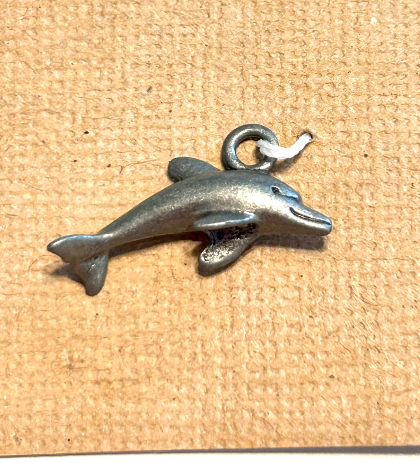 Pewter Charm Dolphin or Porpoise Vintage