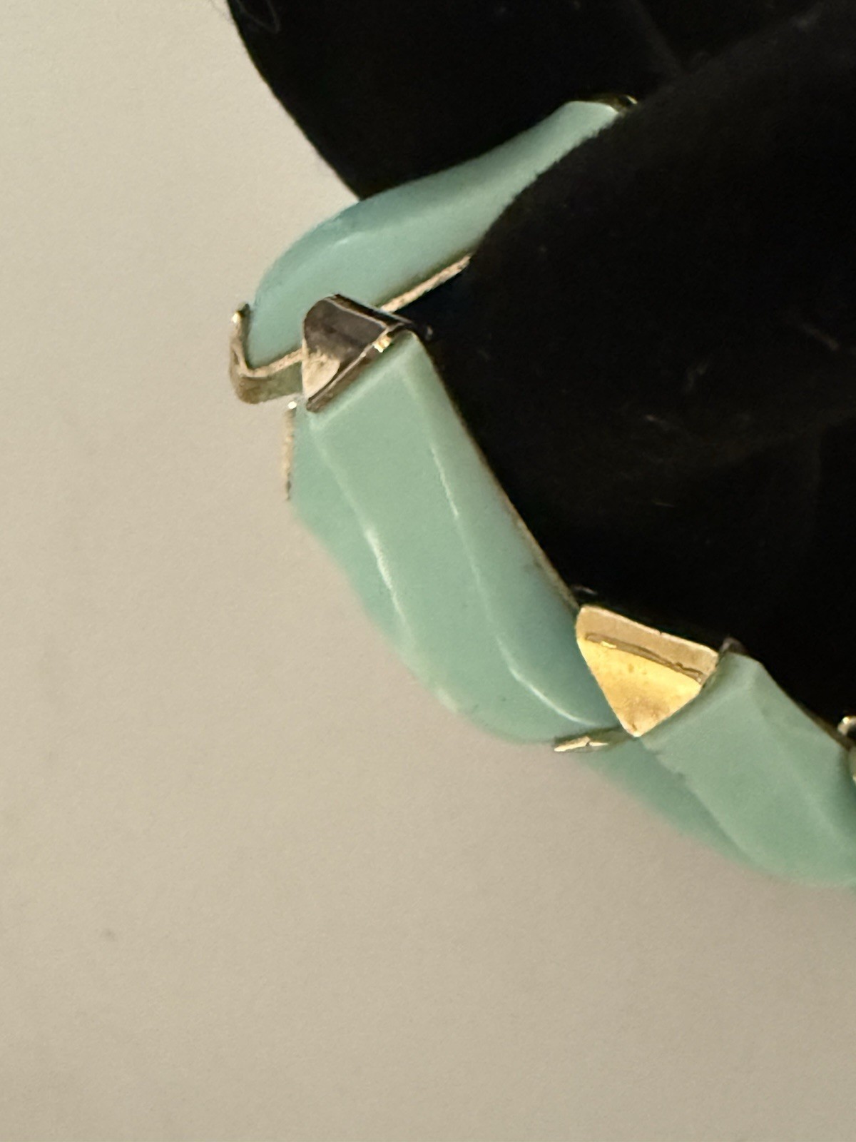 Rare 1956 Crown Trifari VALENCIA Sea Foam Chevron Thermoset Lucite Bracelet MCM