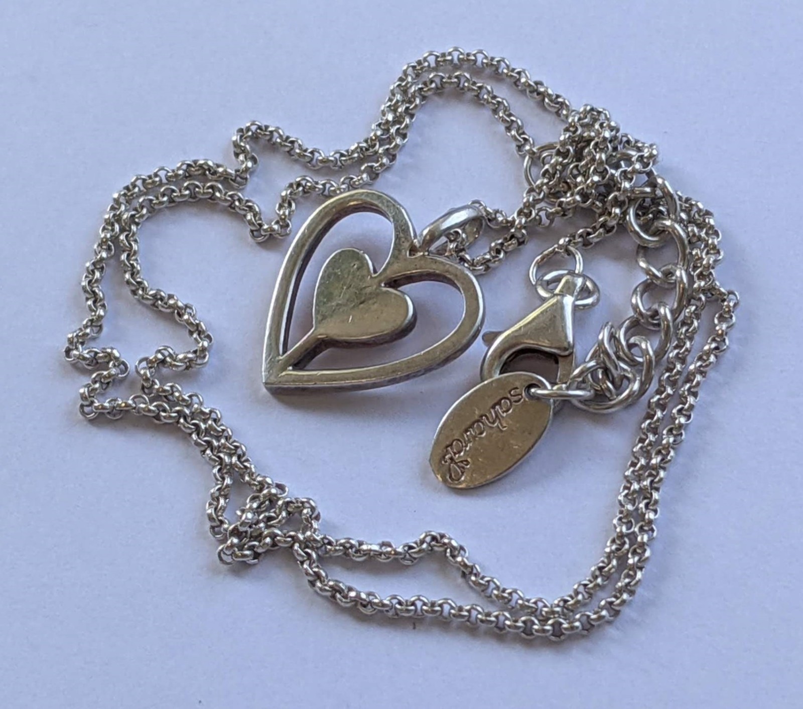 Vintage Necklace sterling silver 925. Сhain length 45 cm. Weight 5.85 g. Sahara.