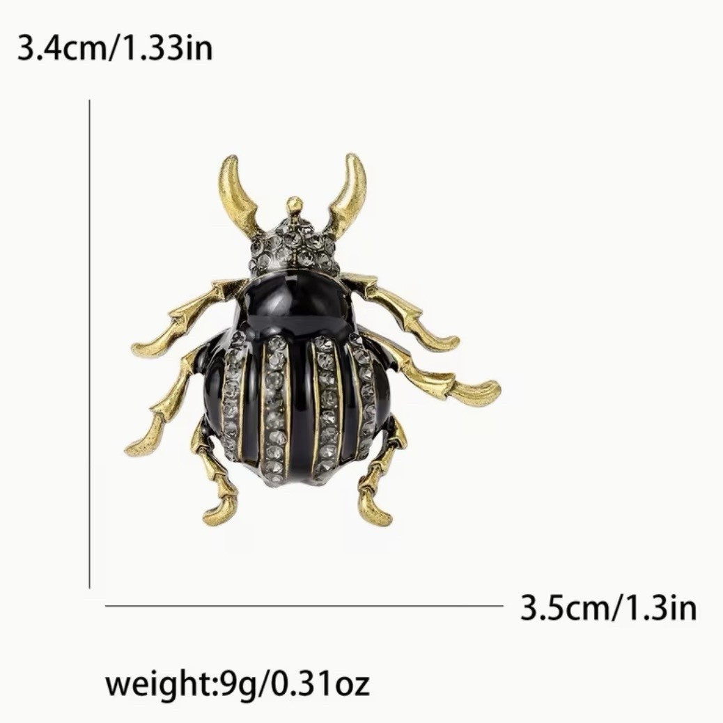 Set Of Chic Bug Brooches
