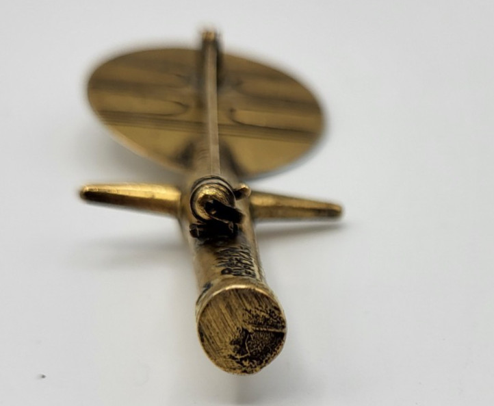 VTG. 70’s Signed Alva Museum Replicas Brooch/ Pin Ashanti Fertility Doll Goddess