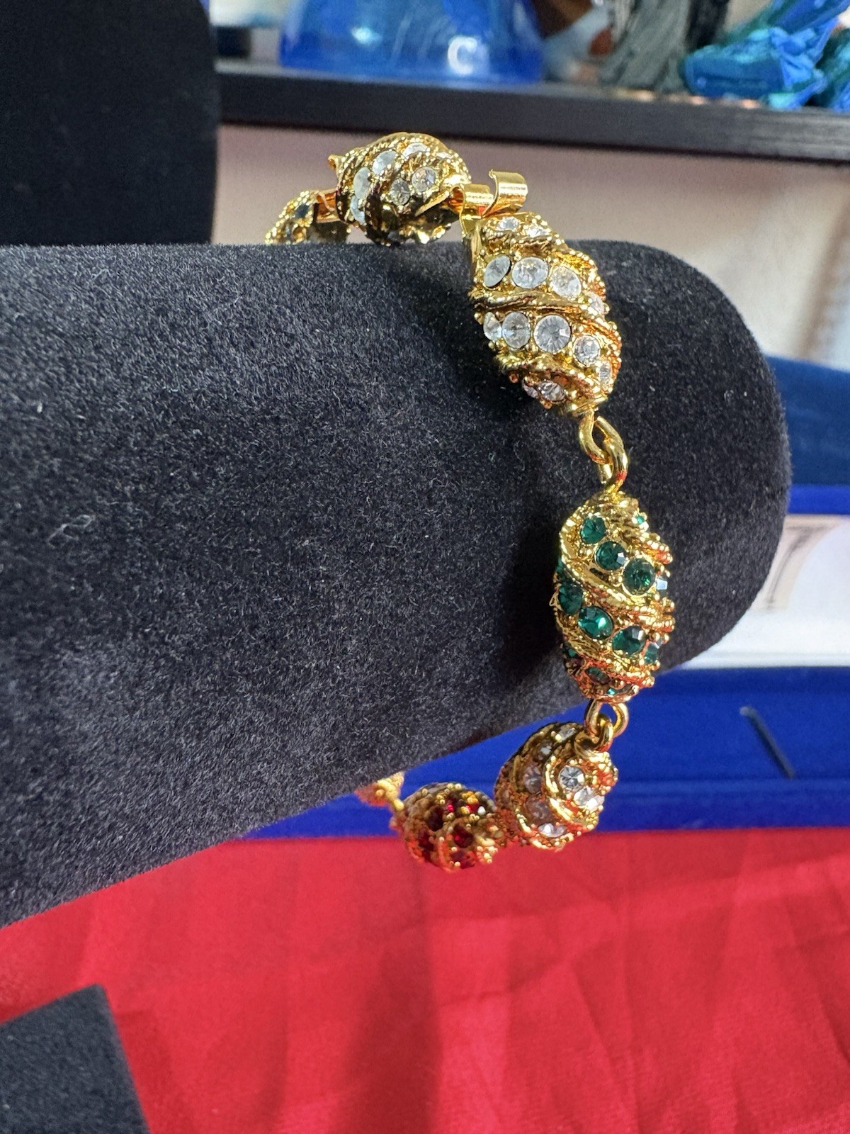 Camrose & Kross Jackie Kennedy JBK Royal Egg Bracelet. Signed JBK