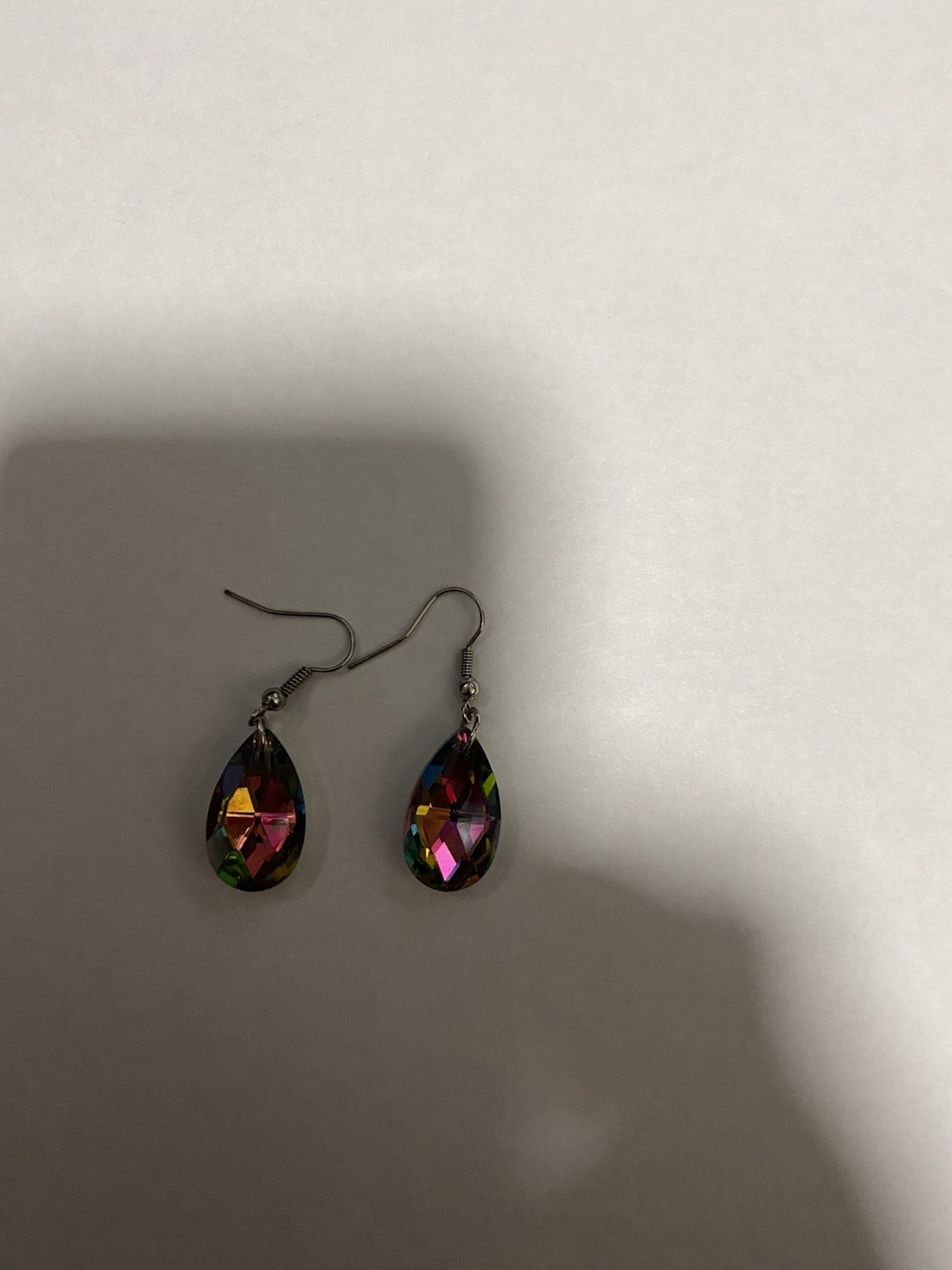 Vintage Dangle Colorful Pierced Earrings