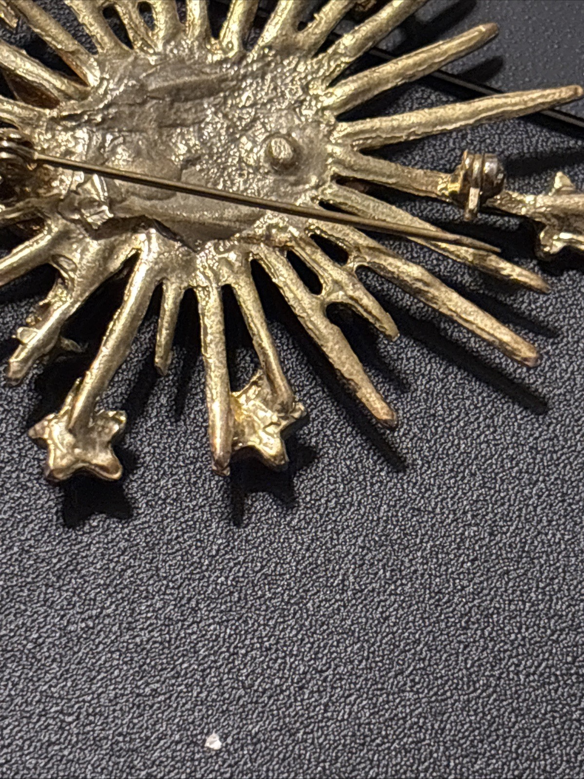 Large Starburst Angel Cherub Brooch