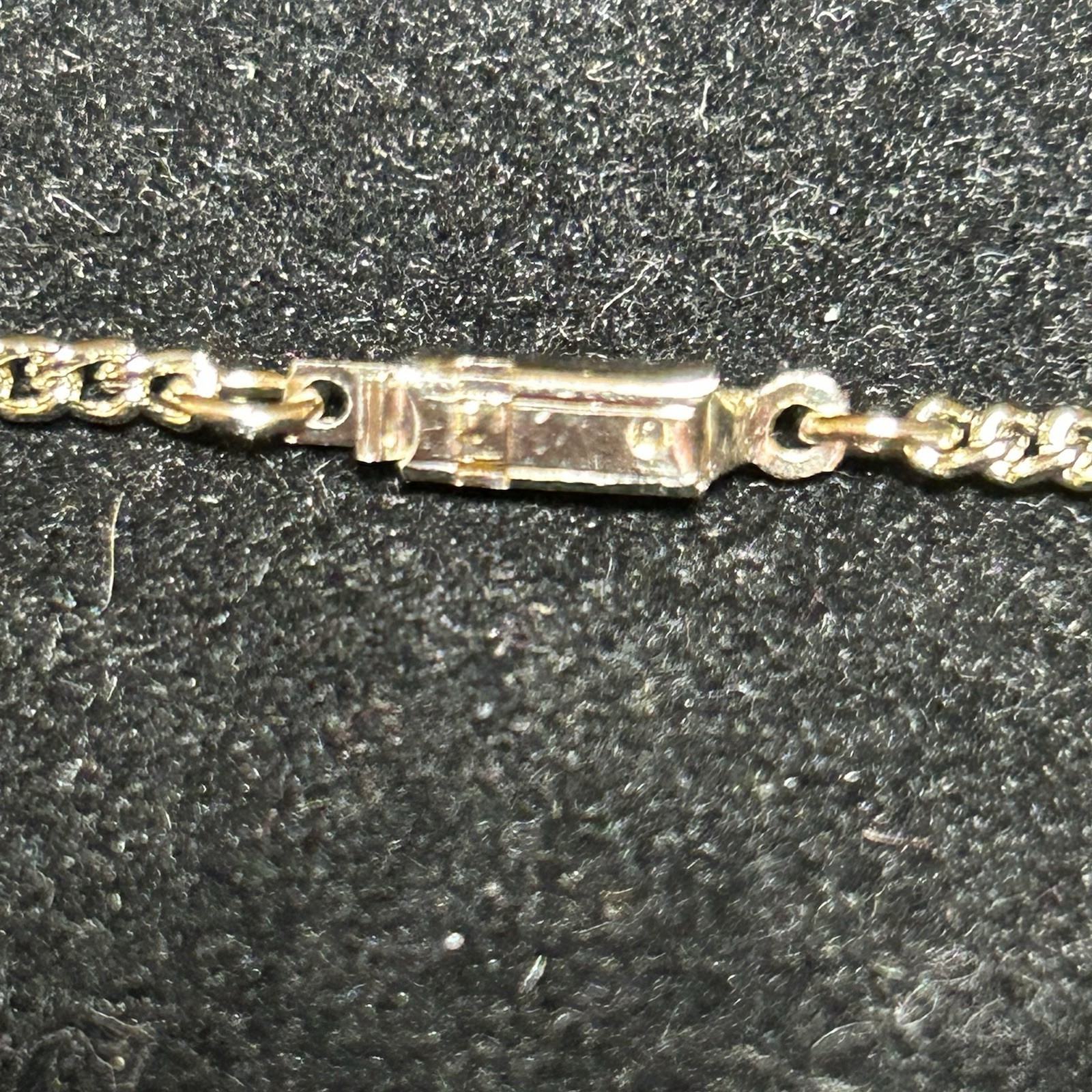 VTG Lightweight Shiny Chain Necklace Signed Germany 0.78g 18” (Unknown Metal)