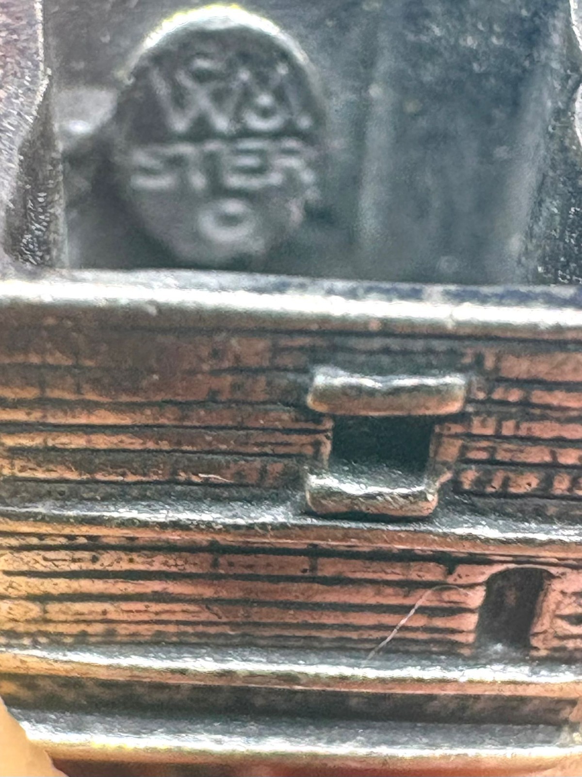 K74 Fire Station Brick House Charm 925 Sterling Silver 1970s 4.18 grams