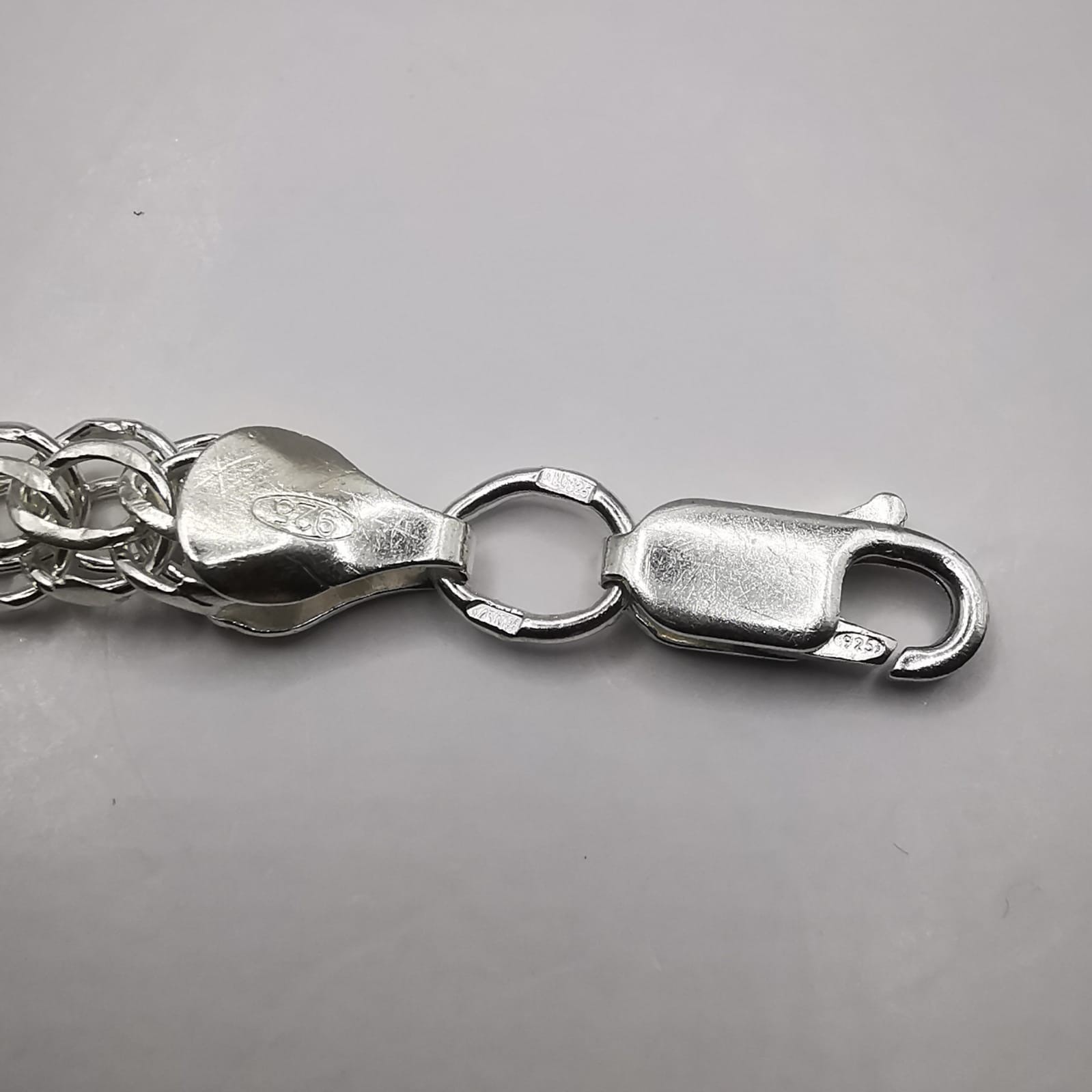 Vintage Sterling Silver Handmade Bracelet 8.86 in (22.5 cm) 0.30 oz (8.50g)